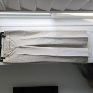 White House Black Market Cream and Black Business pants